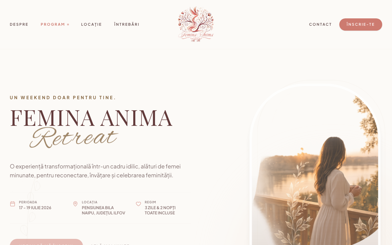 Femina Anima — website firmă realizat de Website Firma (portofoliu)